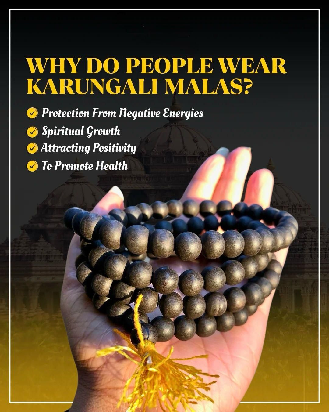 š¤ Original Karungali Mala ā 108 Beads | Premium Ebony Wood | Spiritual & Healing Mala š¤