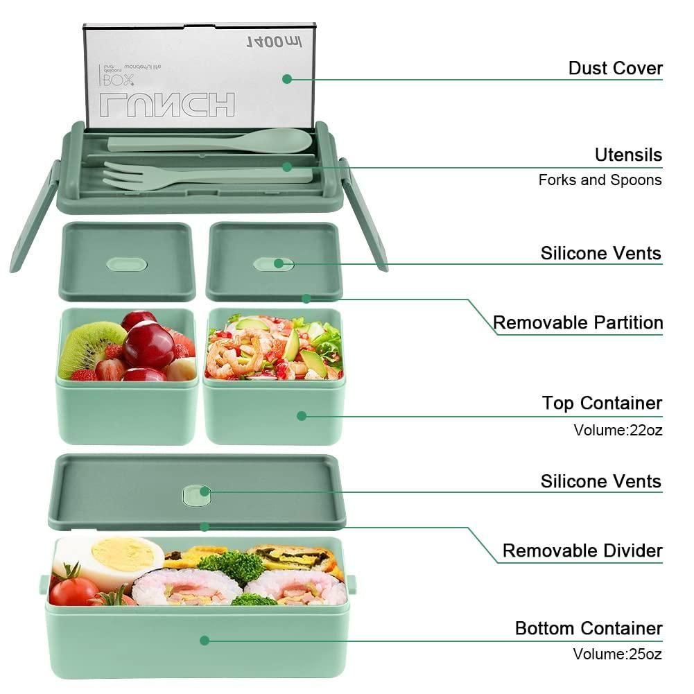Bento Compartment Lunch Box | Leakproof, Multi-Section Food Storage for Fresh & Healthy Meals
